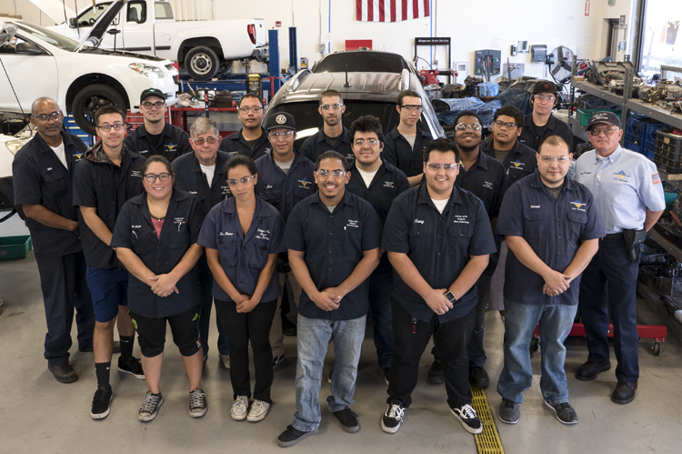 COC Automotive students &amp; faculty.