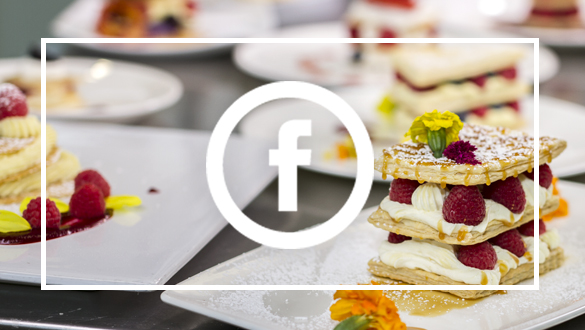 Desserts made by culinary students.