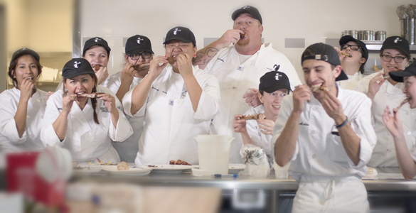 Lunch at iCUE, College of the Canyons. 