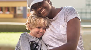 Early Childhood Education student with child in program. 