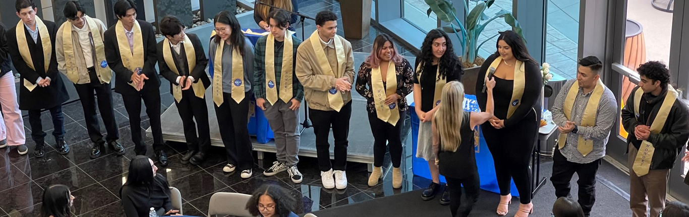College of the Canyons Phi Theta Kappa graduating students.