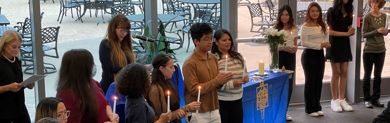  College of the Canyons Phi Theta Kappa graduating students.