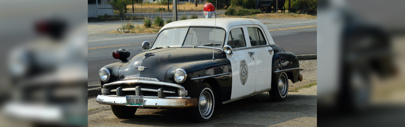 Old Plymouth Police Car