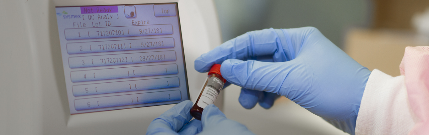 MLT Sysmex blood testing machine. 