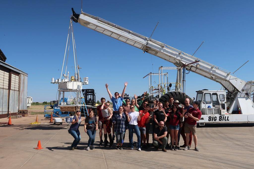 an excited group shot of the team