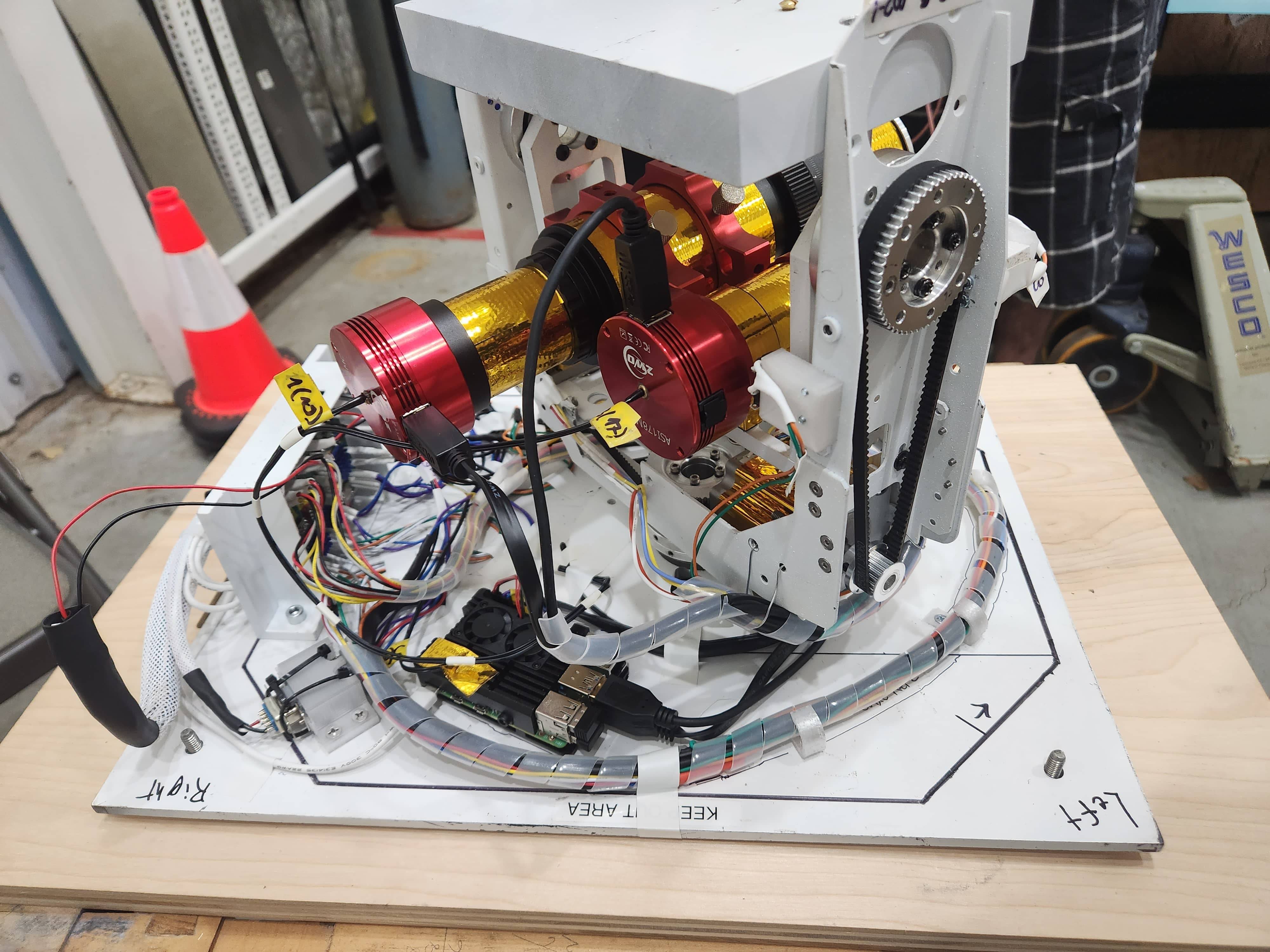A fully assembled experiment ready to be launched on a NASA high-altitude balloon