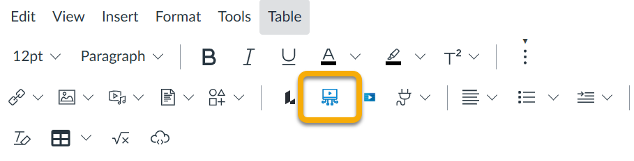 Canvas Studio icon in RCE