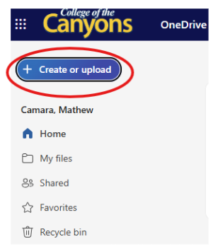 upload file to OneDrive