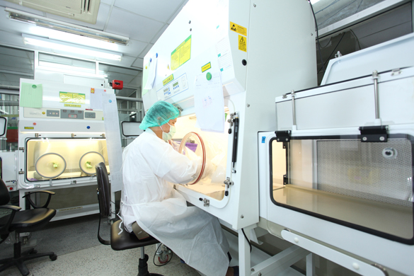 Pharmacist prepare chemotherapy dosage.