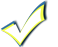 Checkmark-yellowblue-58x47