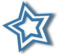 icon blue star