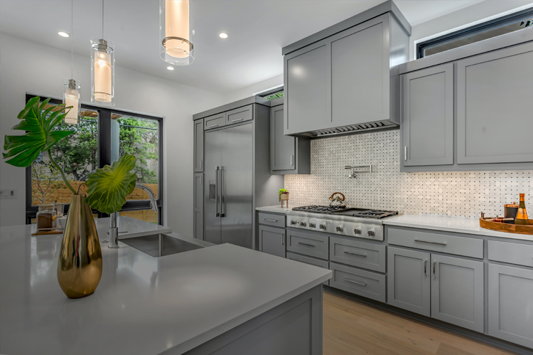 Interior home kitchen.