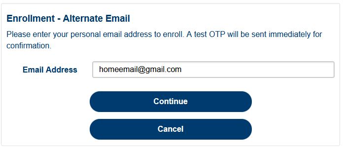 OTP enrollment example