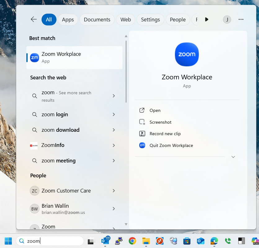 Zoom Desktop Search