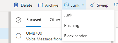 Report Message from Web