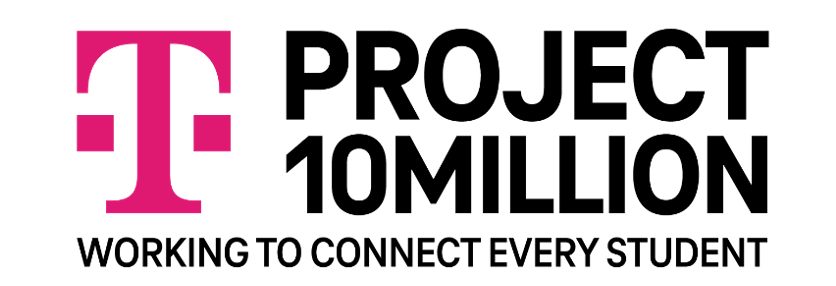 T mobile logo, Project 10 Million, Working to connect every student
