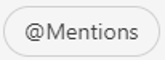 image of a button labeled, @Mentions