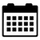 Simple icon depicting a grid-style monthly calendar