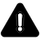 Exclamation point inside a triangle