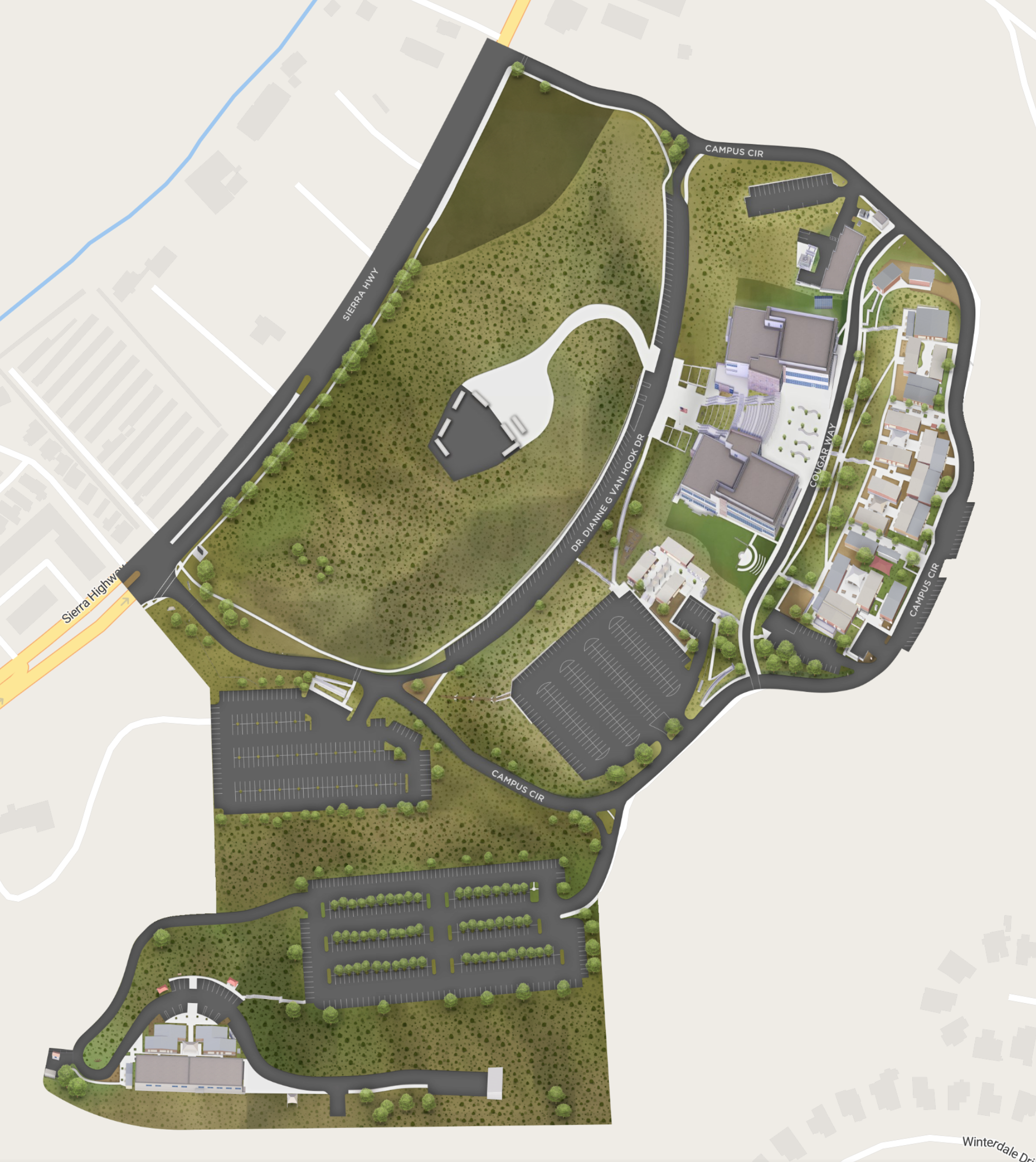 Map of Canyon Country campus