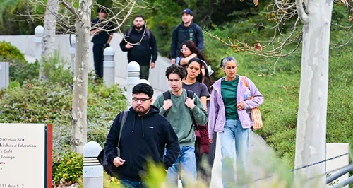 Students walk at the Canyon Country campus.