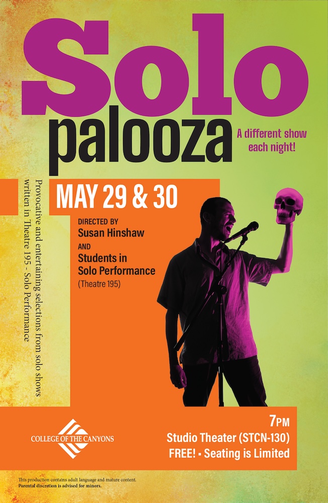 An example of a poster for a college event.