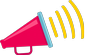 icon - pink megaphone