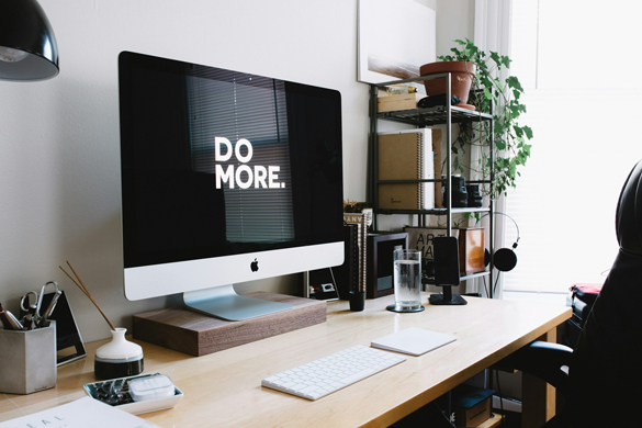 "Do More" quote on a computer screen.