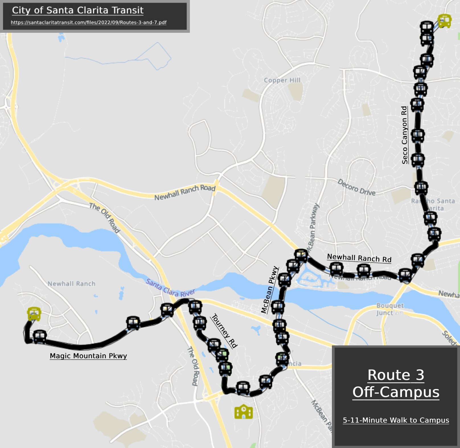 Bus Route for Route 3