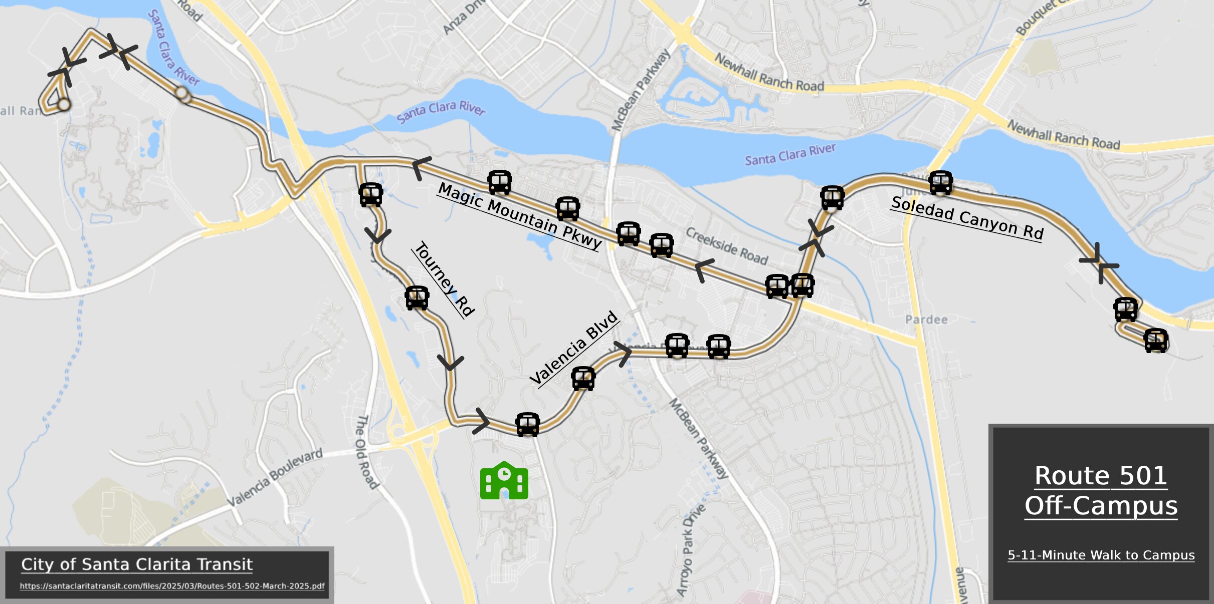 Bus Route for Route 501