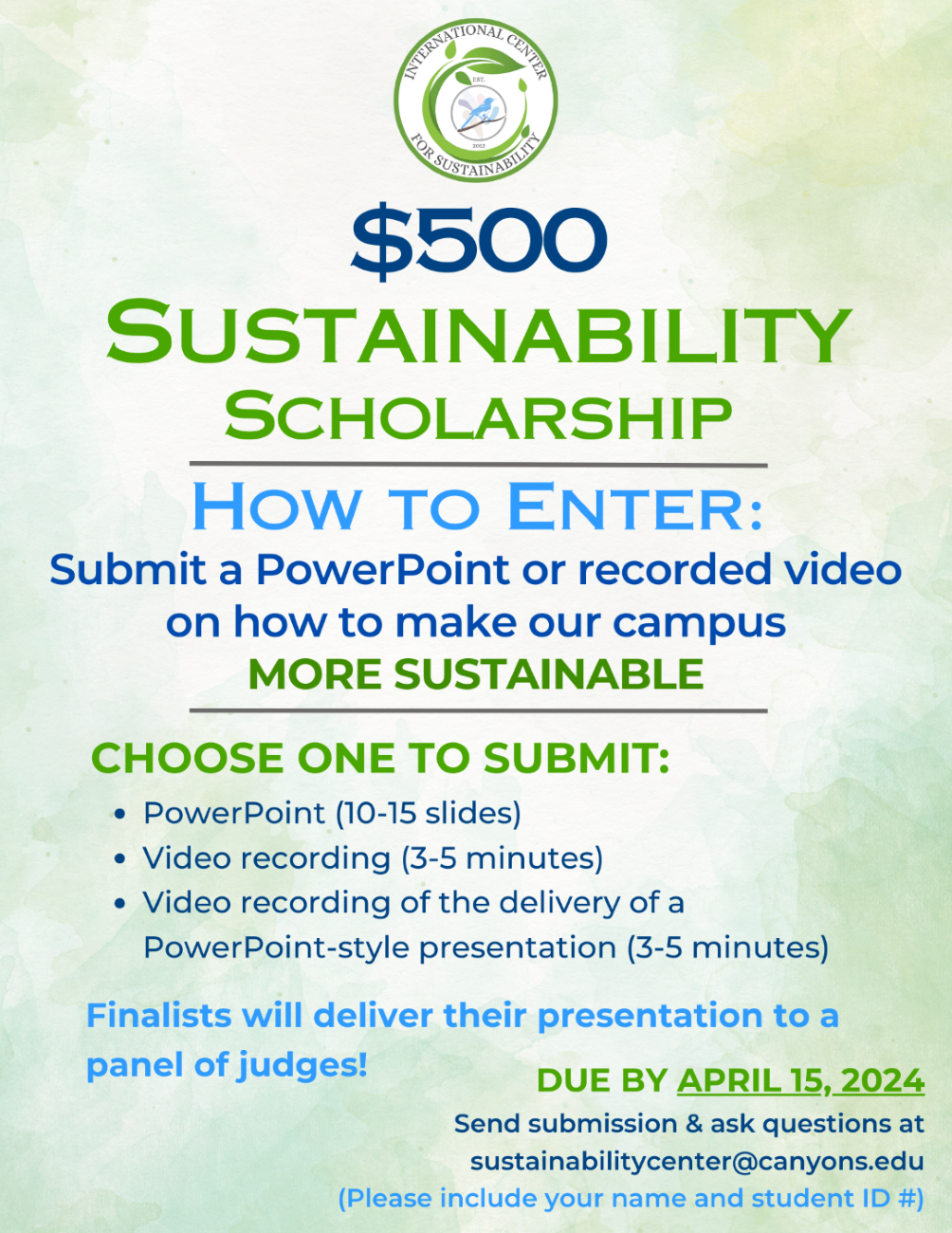 scholarship flyer