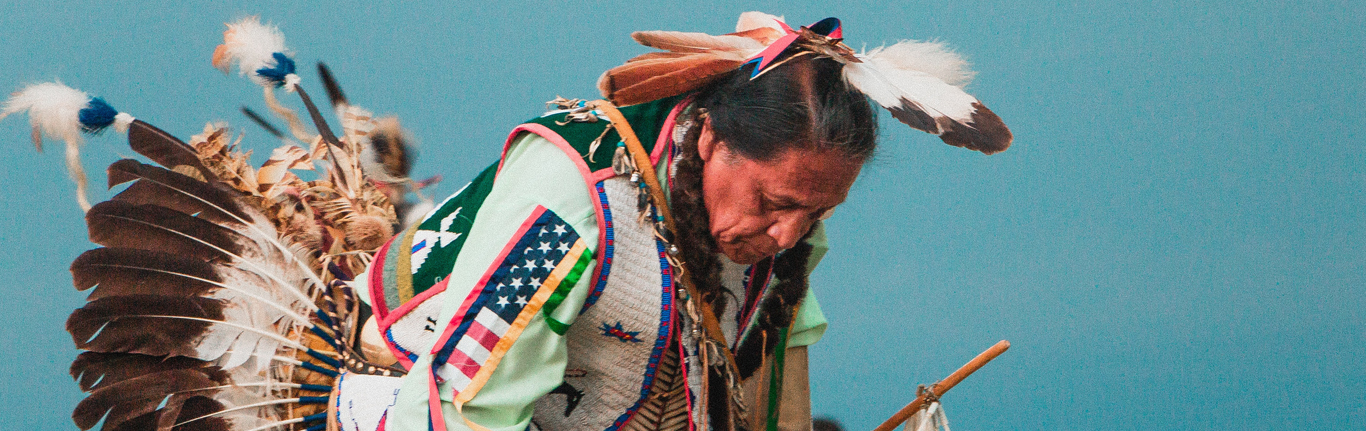 Male Native American dancer.