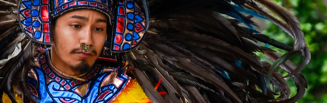 Male Native American dancer.