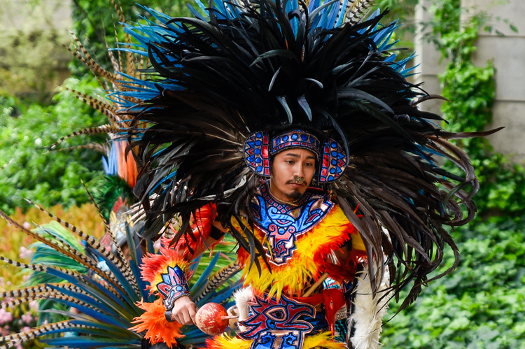 Male Native American dancer.